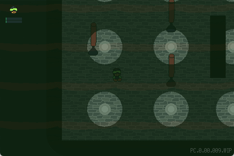 Visual detection demo showing the visibility bar going yellow